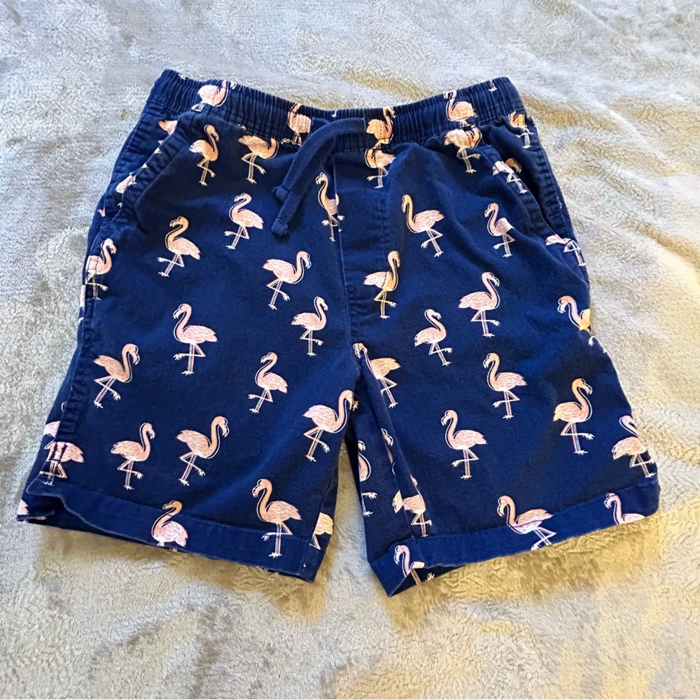 Zoo York navy blue with pink flamingos comfy easy shorts Size XS